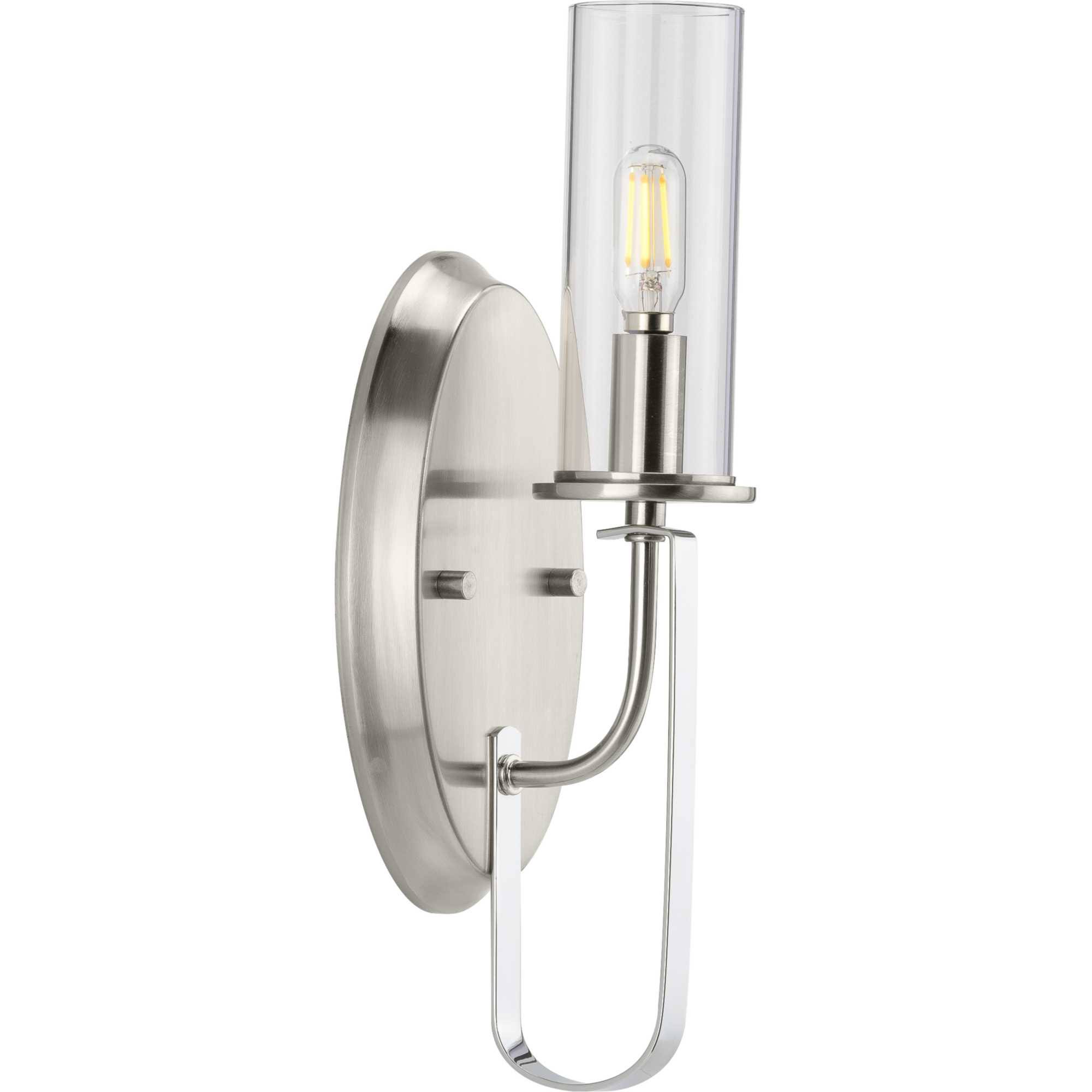 Progress Lighting Riley 1-Light Brushed Nickel Wall Bracket