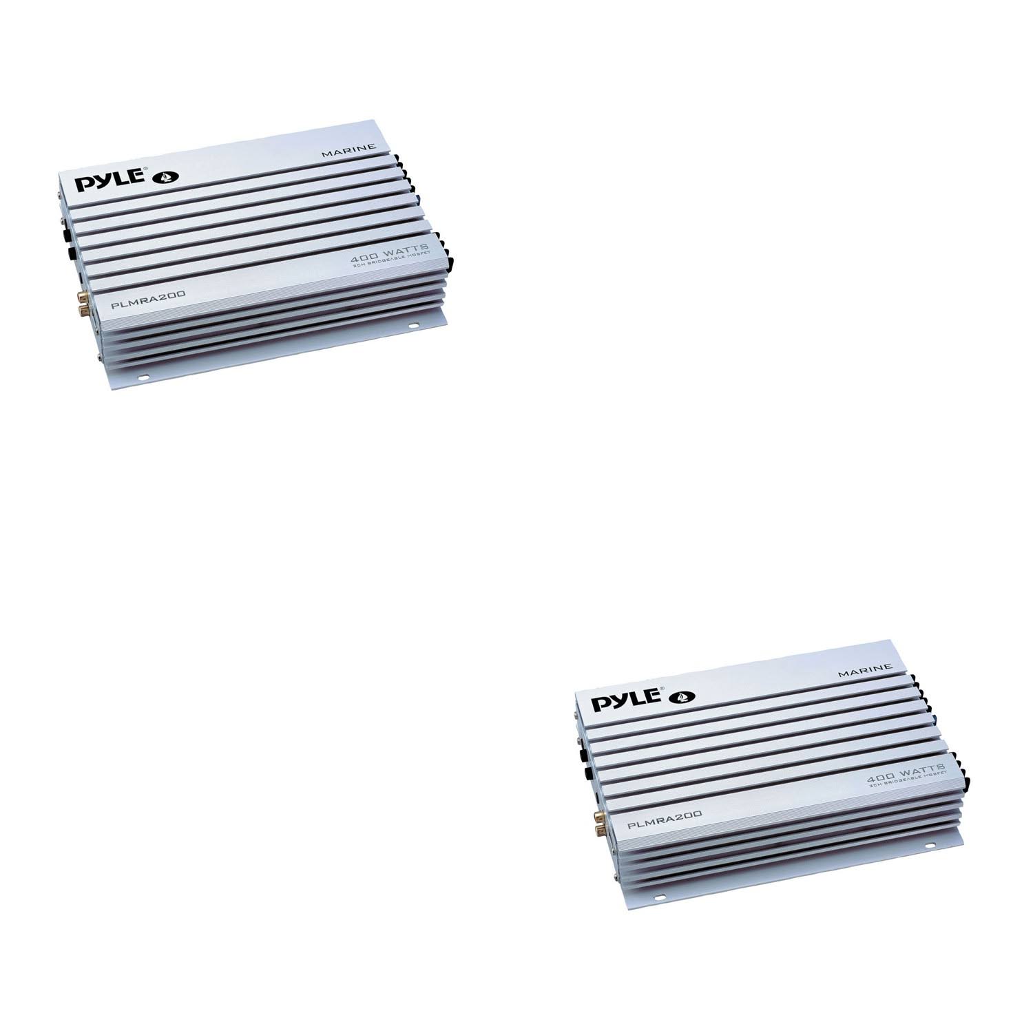 Pyle Elite Series 2 Channel 400 Watt Amp Waterproof Marine Amplifier (2 Pack) 82032468