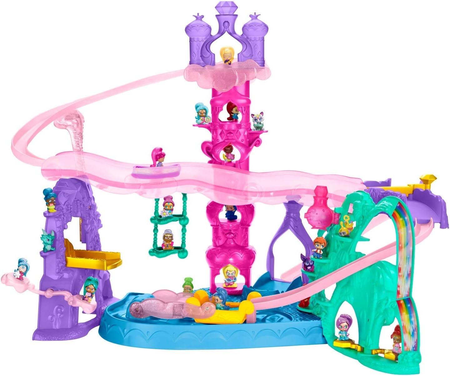 Nickelodeon Shimmer and Shine, Teenie Genies Magic Carpet Adventure Playset Pack of 2