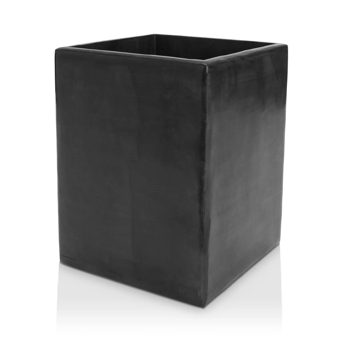 Kassatex Noir Wastebasket - Black