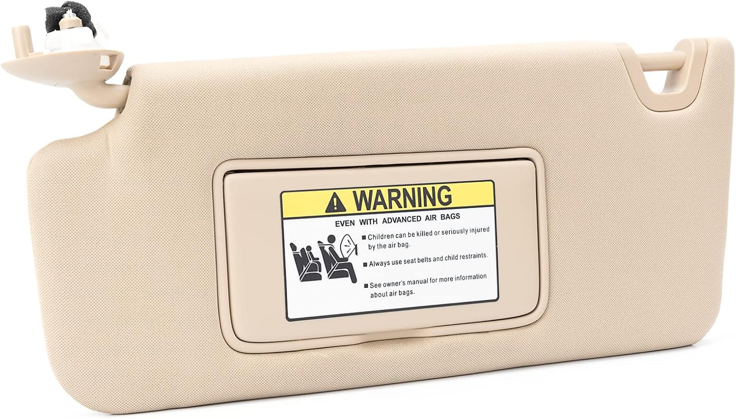 WEILEITE Left Driver Side Sun Visor Compatible with Honda Accord 2008 2009 2010 2011 Replaces 83280-TA5-A51ZA 83280TA5A51ZA(Gray)