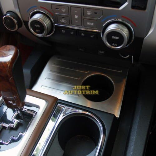 Steel Interior dashboard Cup panel cover trim for 2014 2015 2016 2017 2018 Tundra Accessories