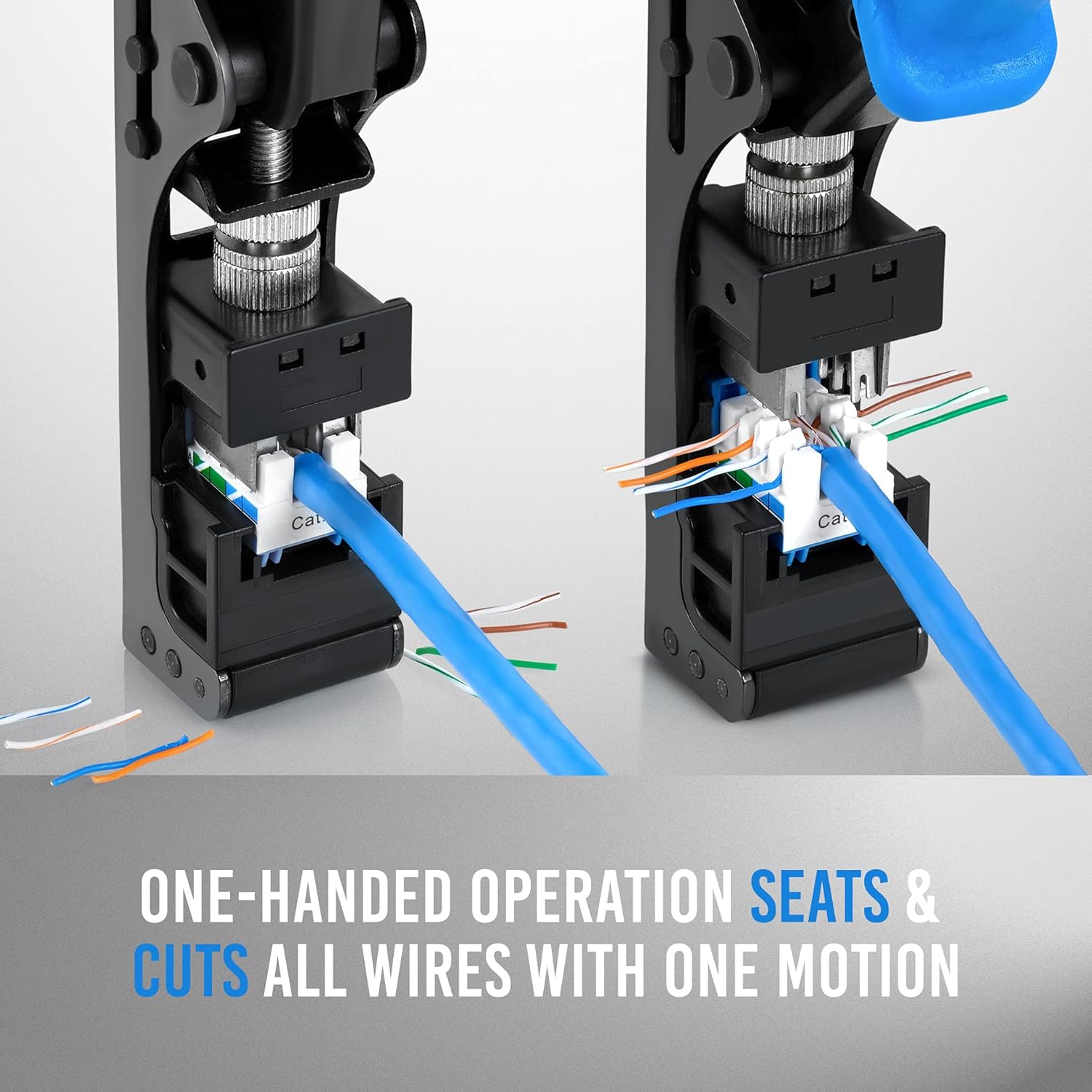 Everest Media Solutions easyJACK - Speed Termination Tool - Compatible Only with Everest Media RJ45 Cat6/5e & Cat6A UTP Keystone Jacks Pack of 2
