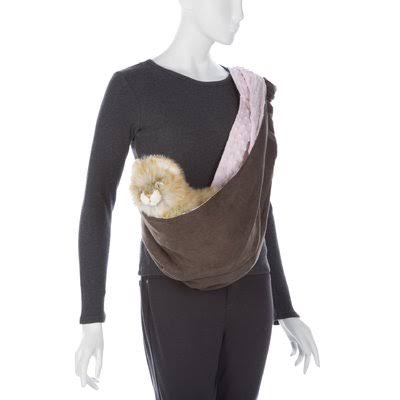 Tucker Murphy Pet Rohrbach Reversible Sling Pet Carrier Color: Brown/Pink 62BC605742BD4AEAB96682D17511CEFA