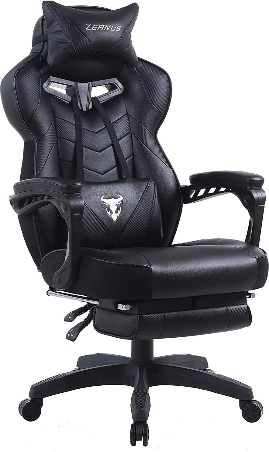 Gaming Chairs for Adults, Recliner Computer Chair with Footrest, Massage Gaming Chair, High Back Gaming Desk Chair, Ergonomic Gaming Computer Chair, Office Gamer Chair Recliner, Racing Gaming Chair