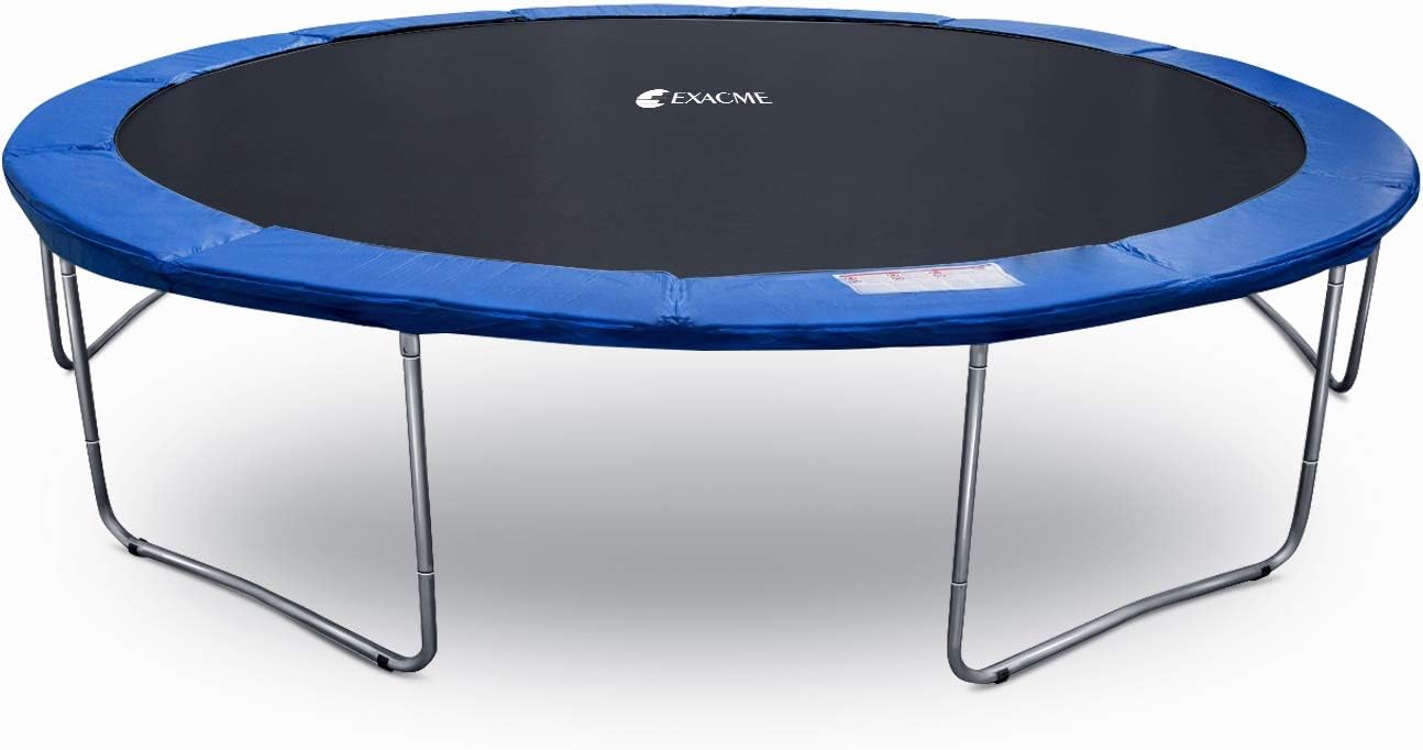ExacMe Outdoor Trampoline Without Enclosure for Kids, Small Big Trampoline No Net, High Weight Limit, 16 15 14 13 12 10 8 Foot, T008-T016