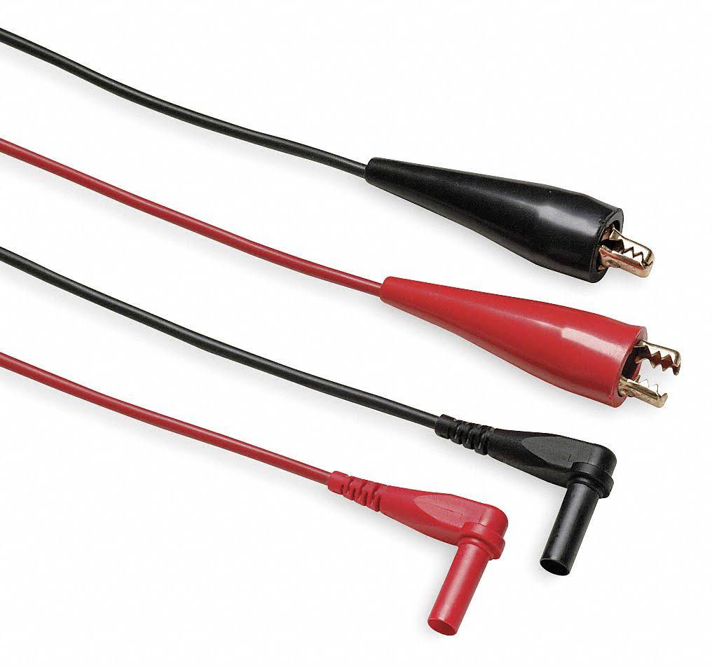 Fluke Fluke-TL28A Test Leads, 60 in. L, Black/Red, 30Vac, PR