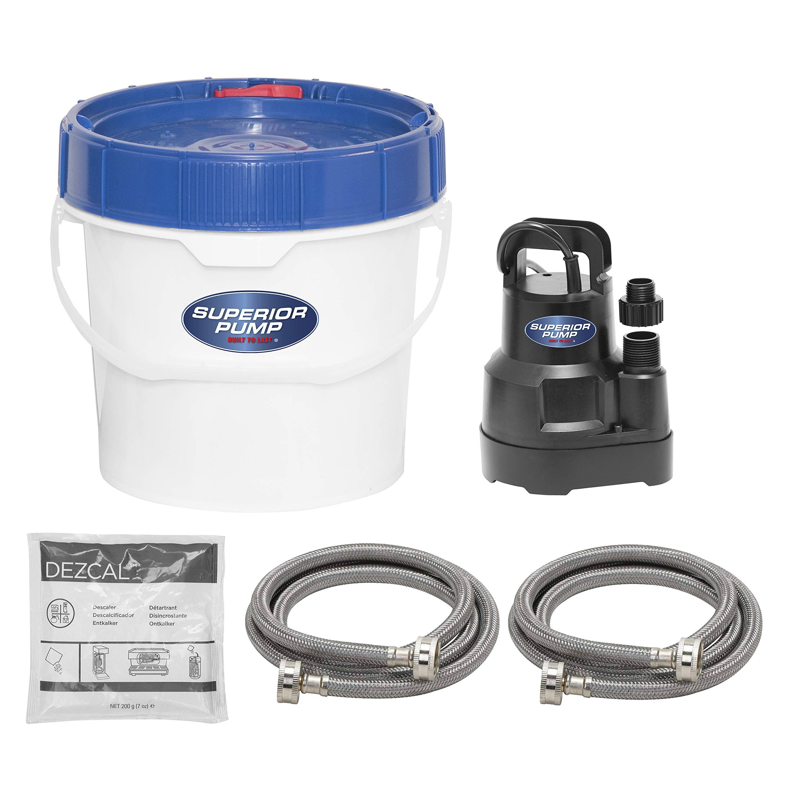 Superior Pump 91660 Tankless Water Heater Descaler Pump Kit, Black