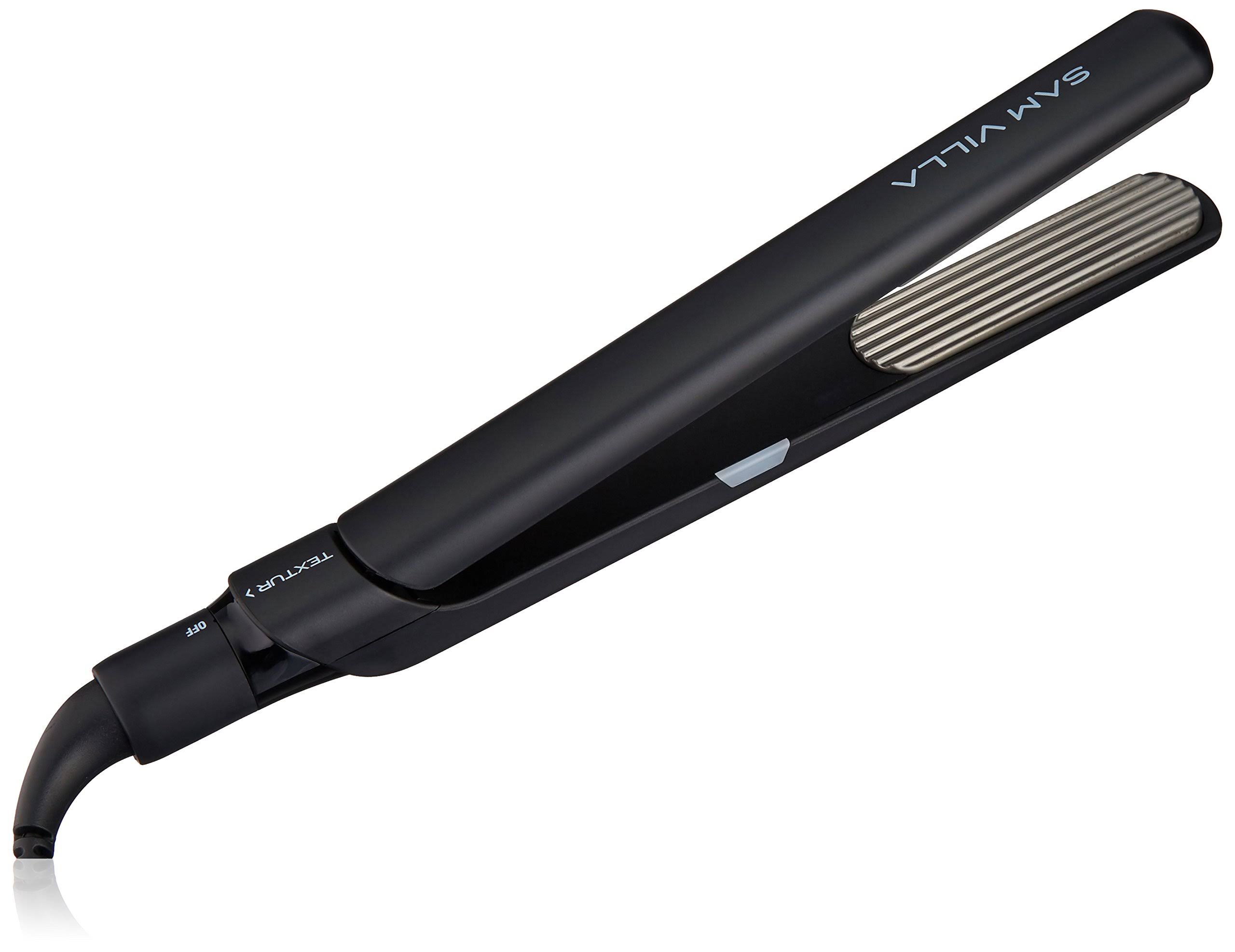 Sam Villa Signature Series Professional 1-Inch Textur Iron, Black
