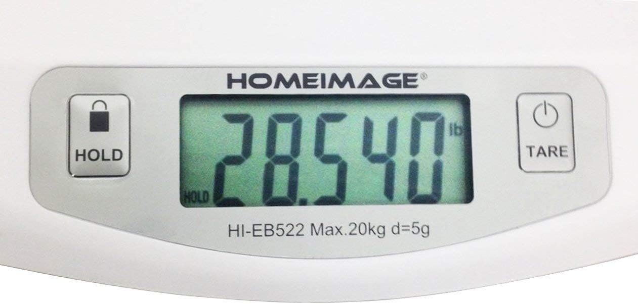 HOMEIMAGE- Digital Baby/Pet Scale with Hold Function - up to 44 Lb. -HI-EB522 Pack of 2