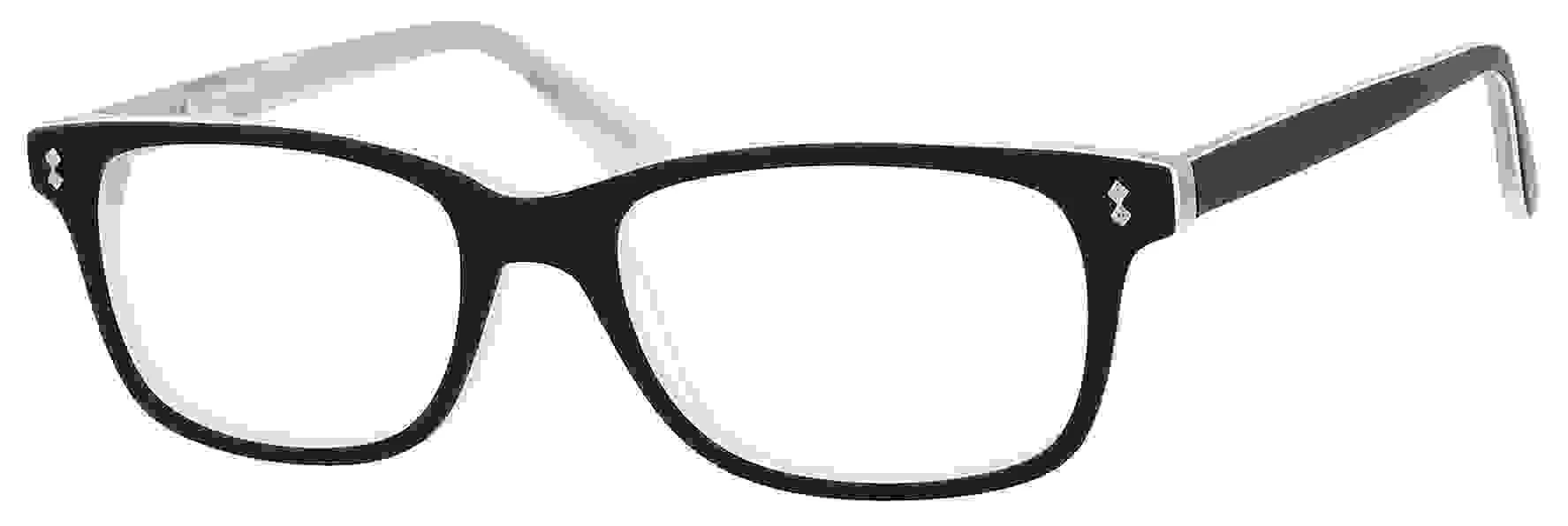 Ernest Hemingway 4617 Plastic Full Frame Unisex Eyeglasses, Matt Black/Crystal