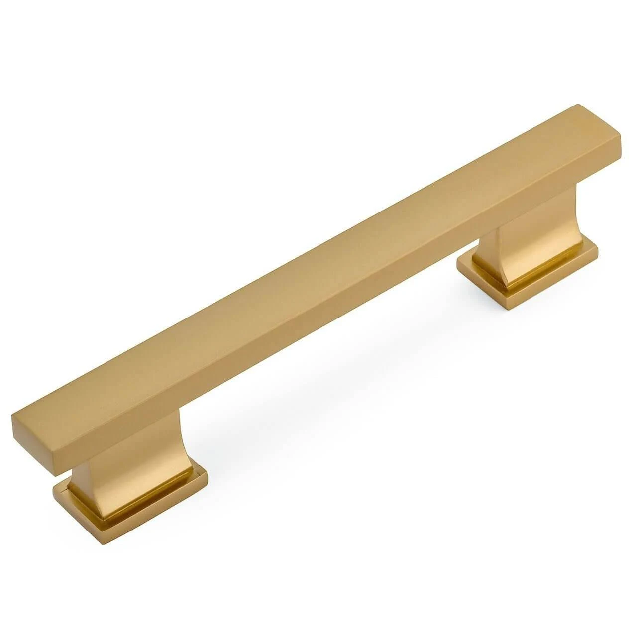 10 Pack - Cosmas 702-5GC Gold Champagne Contemporary Cabinet Hardware Handle Pull - 5x22 inch (128mm) Hole Centers