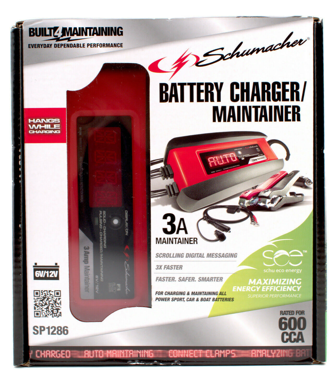 Schumacher SP1286 3Amp Battery Charger Maintainer 6V 12V