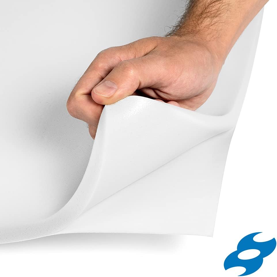 Second Skin Mega Zorbe Melamine Foam Sheet – Improve Acoustics, Echo Reduction, Heat Insulation (Peel & Stick, 8 Sq Ft - 2 Sheets) Pack of 2