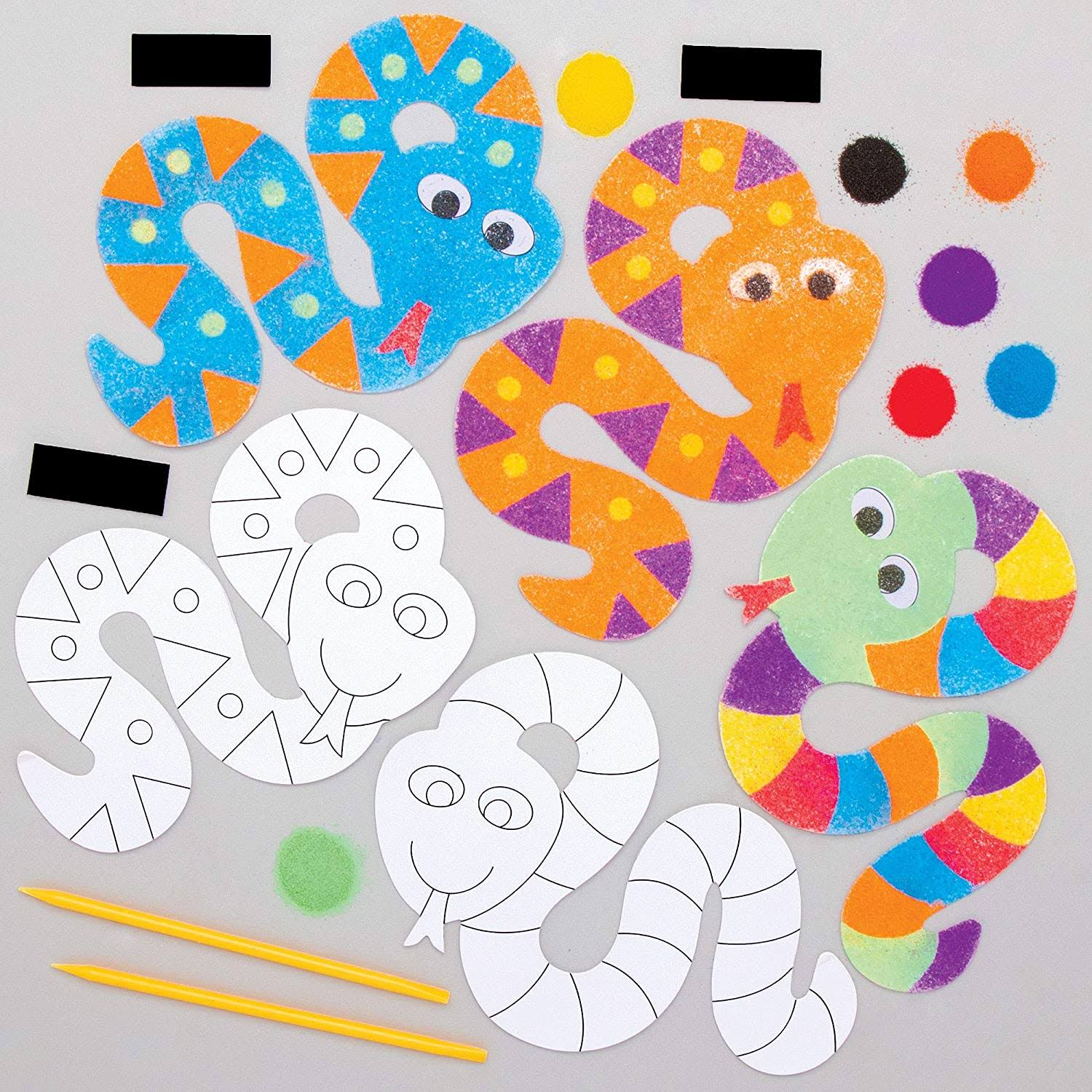 Snake Sand Art Magnet Kits (Pack of 6)