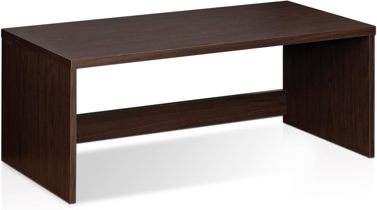 Furinno Indo Low Rise Tatami Writing Desk, Espresso Pack of 2