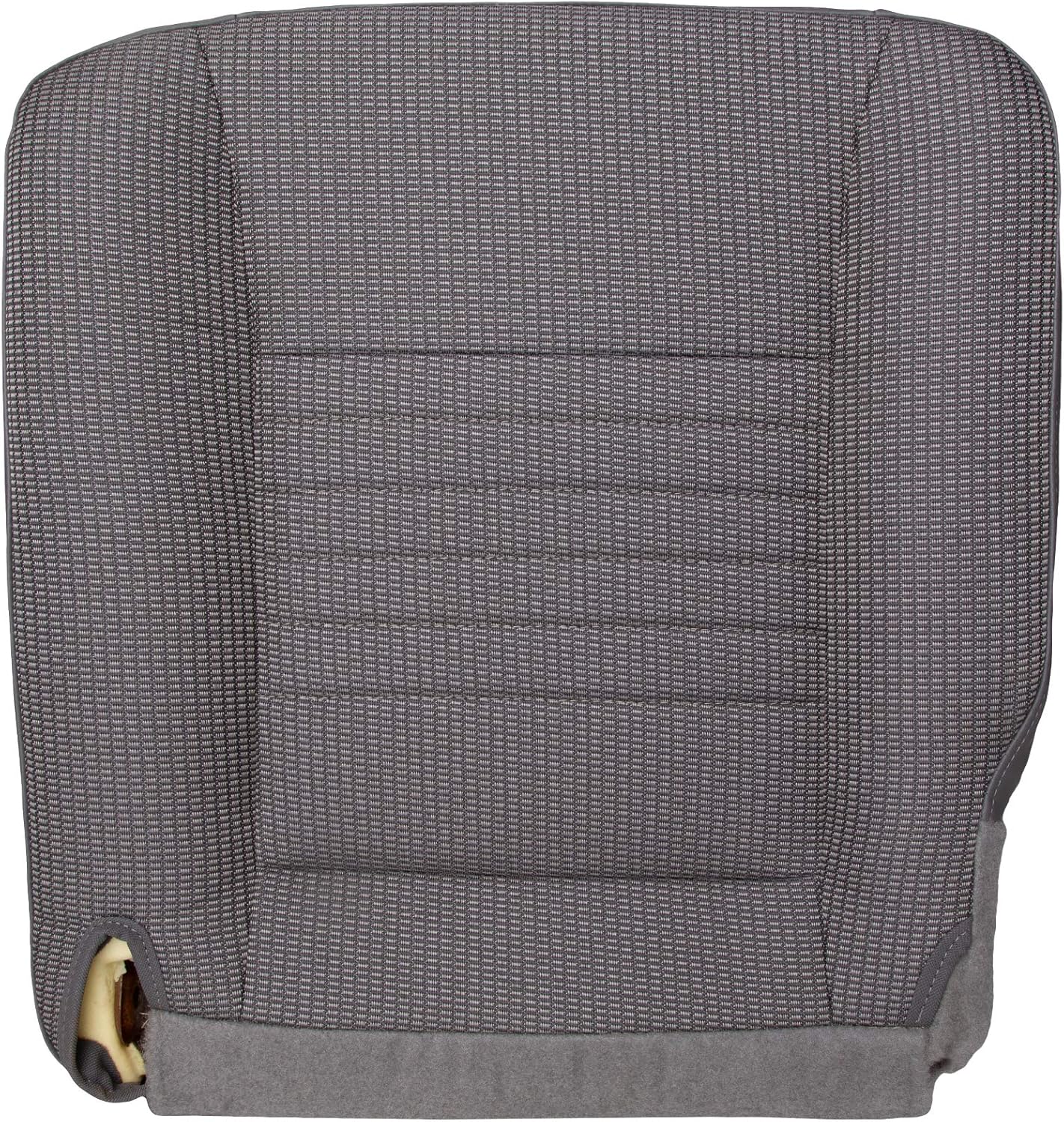 The Seat Shop Driver Bottom Replacement Cloth Seat Cover - Medium Slate Gray (Compatible with 2006-2008 Dodge Ram Work Truck ST 1500, and 2006-2009 ST 2500 and 3500)