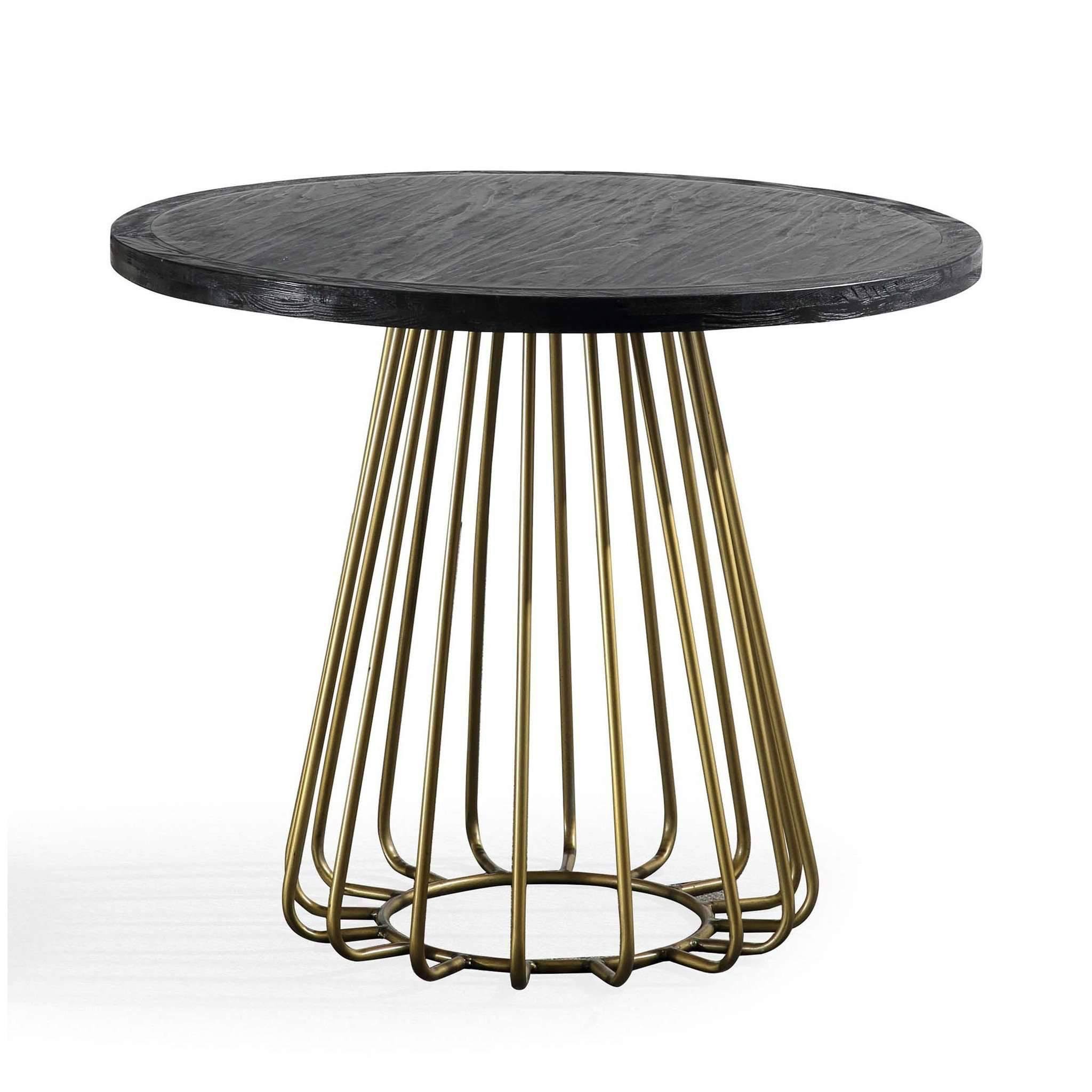 TOV Furniture Madrid Pine Table - Black
