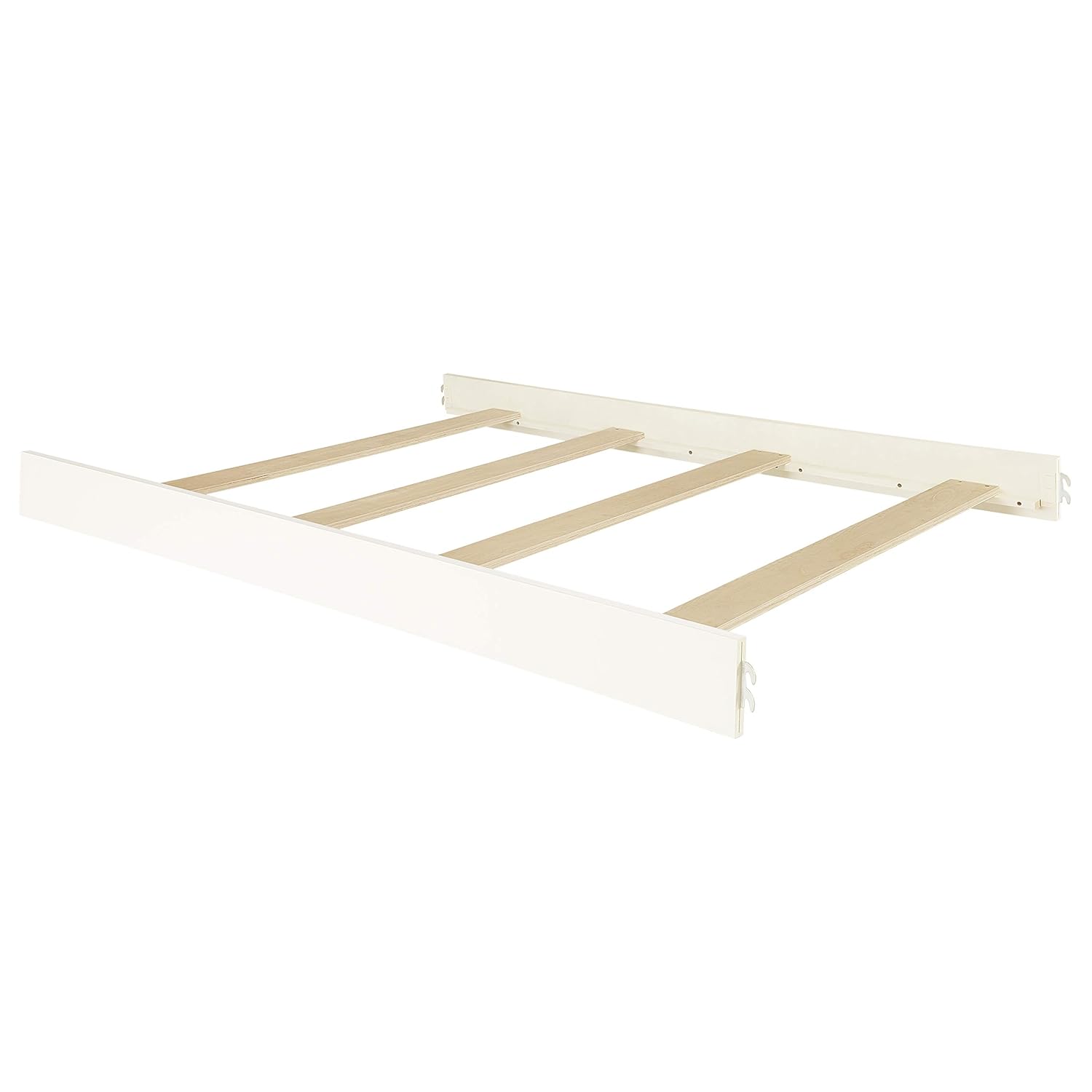 Evolur Universal Convertible Crib Wooden Full Size Bed Rail, Storm Grey 76x55x6 Inch (Pack of 1)