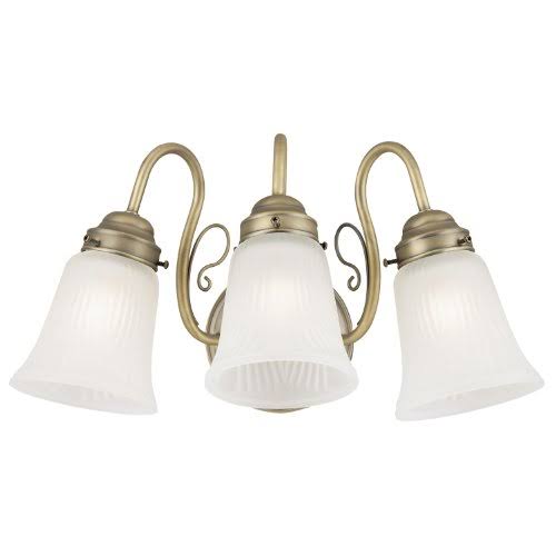 Westinghouse Lighting 67515 Corp 3-Light Antique Brass Wall Bracket
