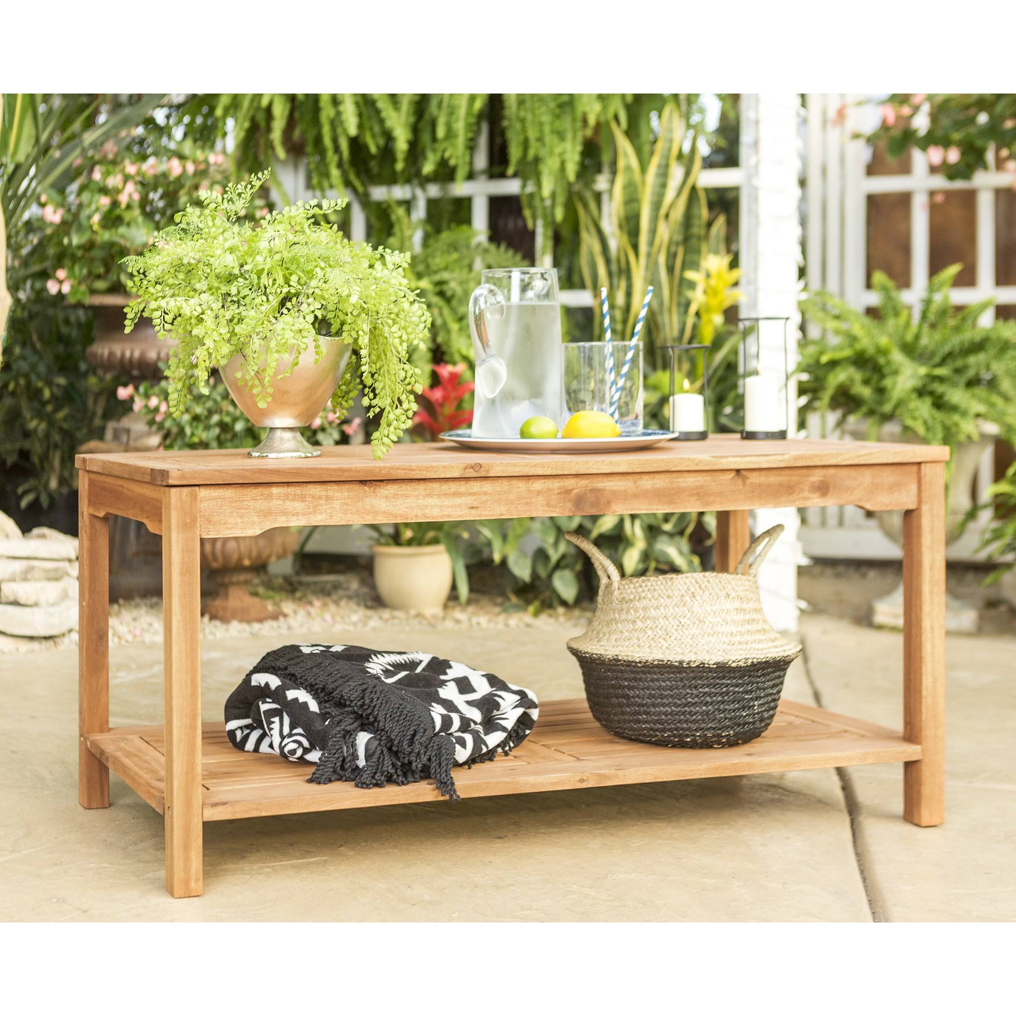 Ergode Acacia Wood Patio Coffee Table - Brown