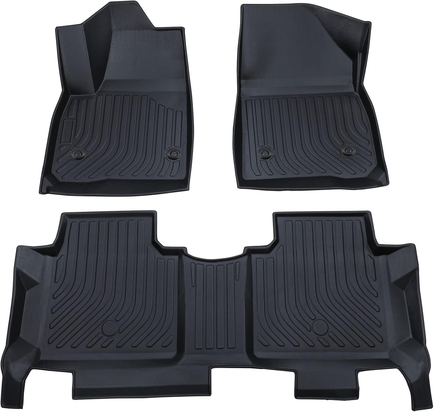 WQHPSM Floor Mats Compatible with Cadillac XT5 2017-2022 , All Weather Guard Floor Mats Floor Liners,Waterproof Floor mats, Custom Fit TPE Car Mats Front & Rear Full Set,Black