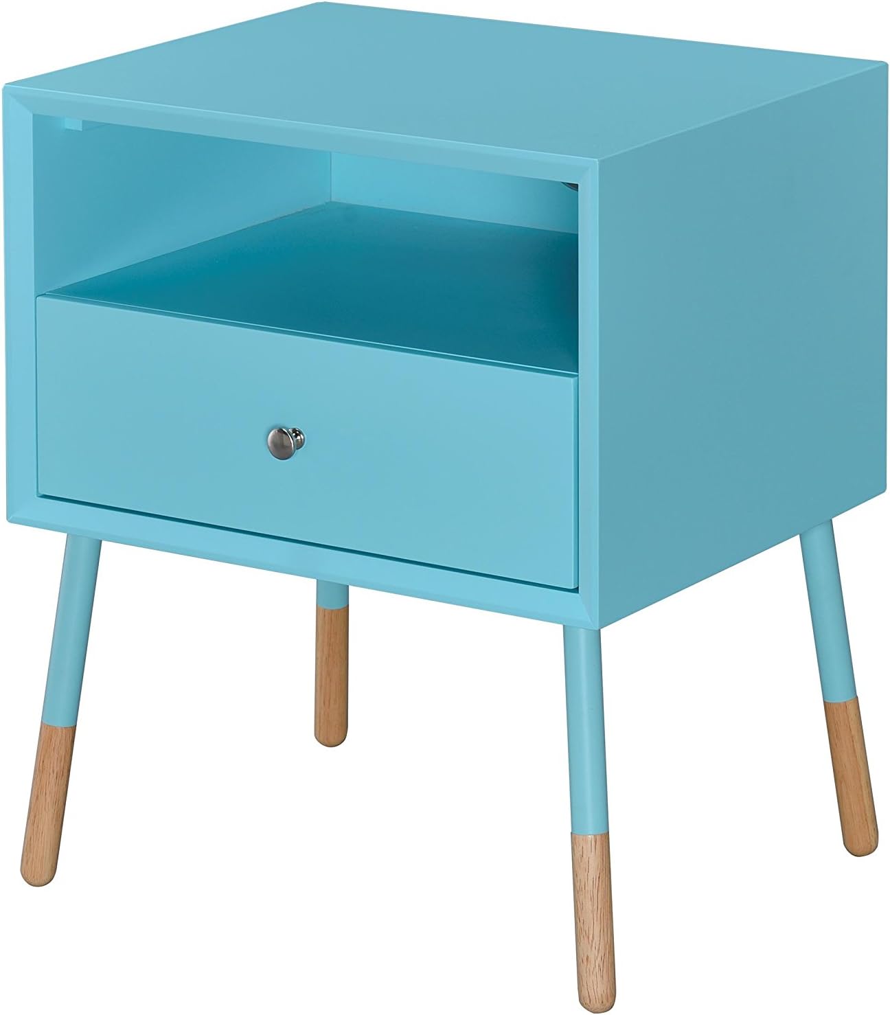 ACME Sonria II Light Blue and Natural End Table