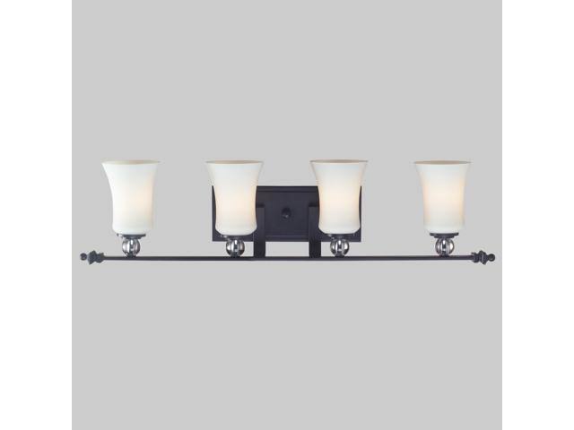 Z-Lite 604-4v Harmony 4-Light Vanity Light Matte Black