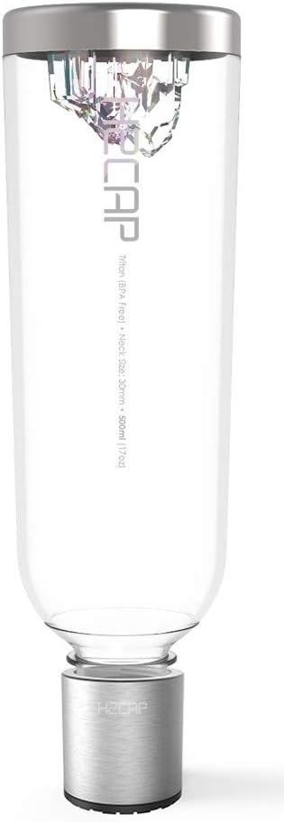 H2CAP Plus Set Package 28mm- Real Molecular Hydrogen Rich Water Generator Maker Machine Ionizer Bottle with Platinum SPE PEM dual chamber technology Certified by Japan Hydrogen Water Association.