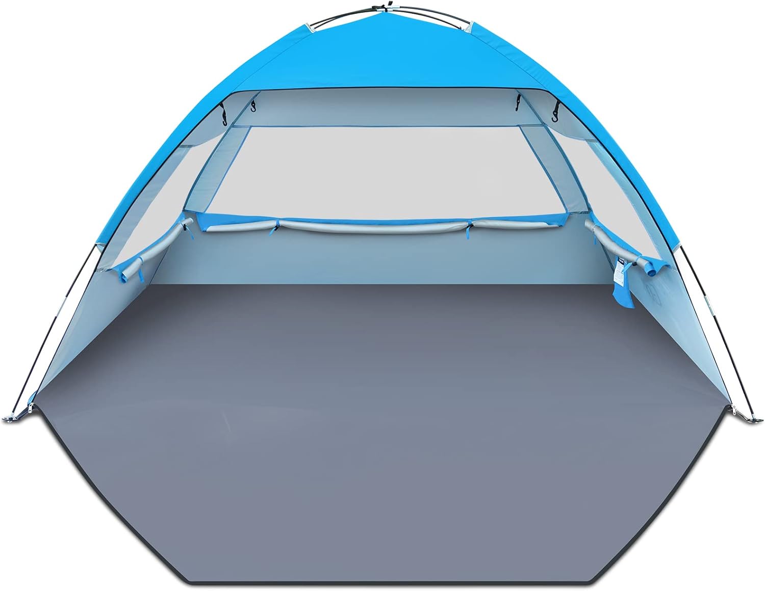 Gorich Beach Tent, UV Sun Shelter Lightweight Beach Sun Shade Canopy Cabana Beach Tents Fit 4-5 Person, Blue