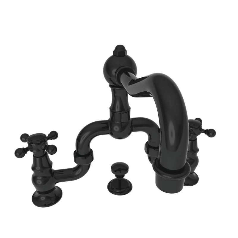 Newport Brass 930B/54 Chesterfield Lavatory Bridge Faucet Gloss Black