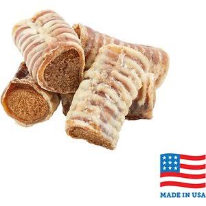 USA Bones u0026 Chews Bully u0026 Beef Flavored Filled Beef Trachea Dog Treats, Case