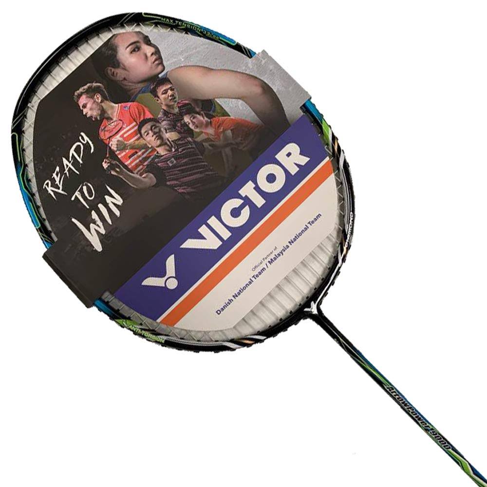 Victor Arrow Power 9000 Badminton Racket (Royal Blue) Prestrung (4U5)