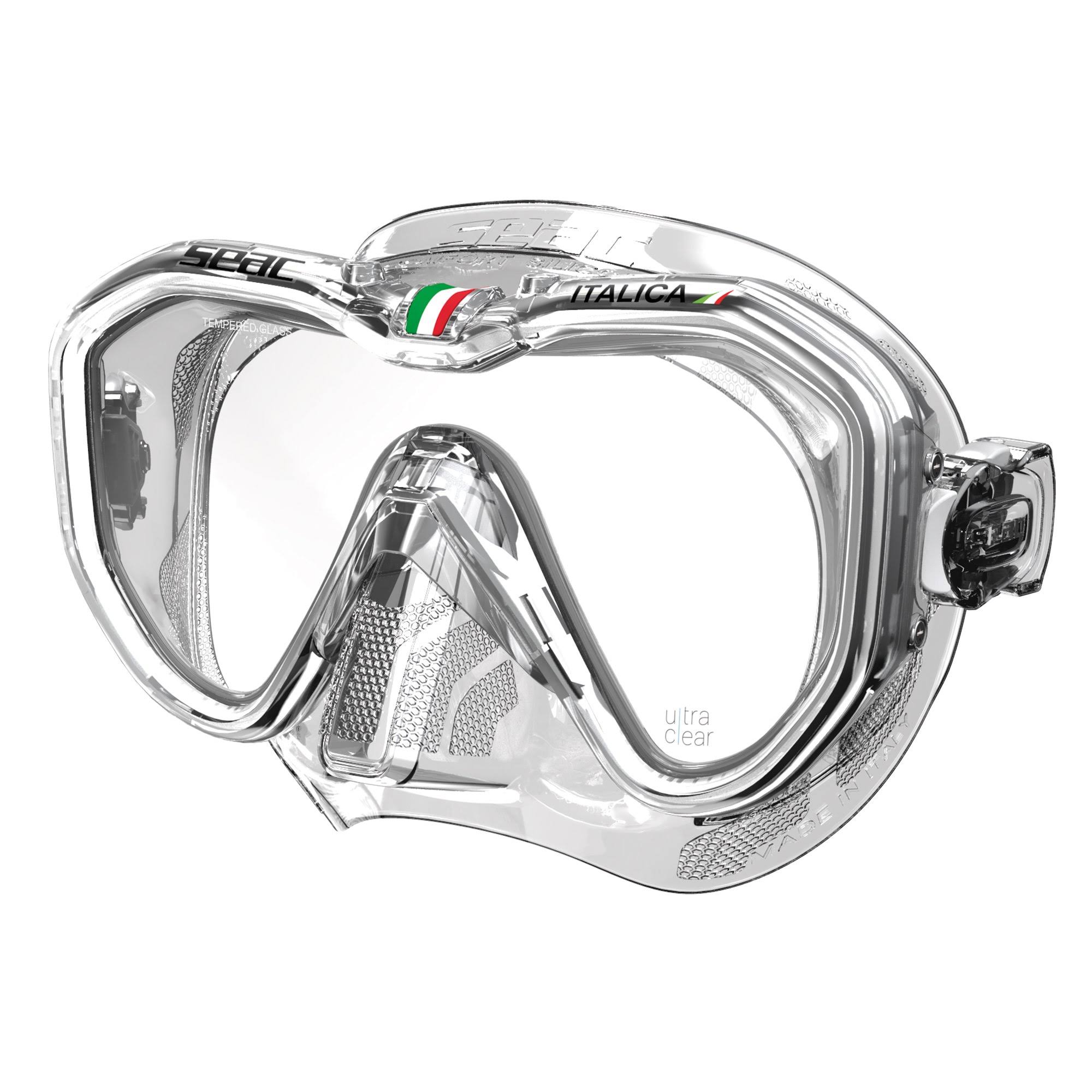Seac Italica Single-Lens Dive Mask (Clear Limited Edition)