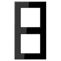 Frame 2-Gang Black A 5582 BF SW