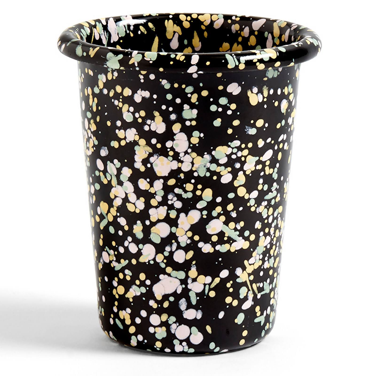 Hay Enamel Cup - Black Sprinkle