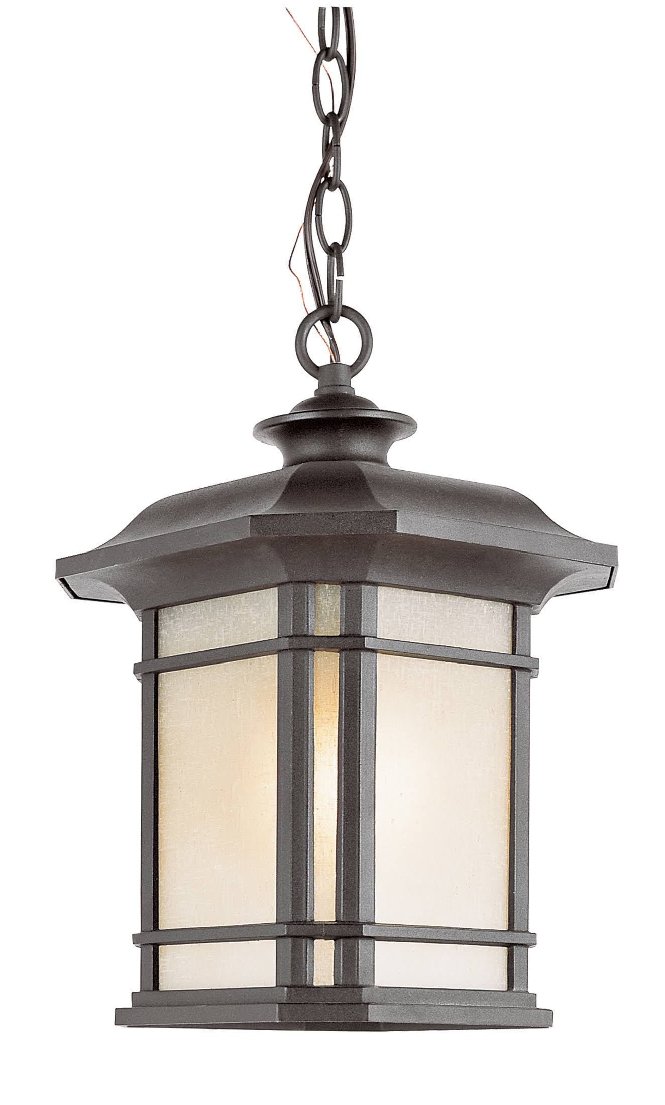 Trans Globe 5826 BK 3 Light Hanging Lantern in Black