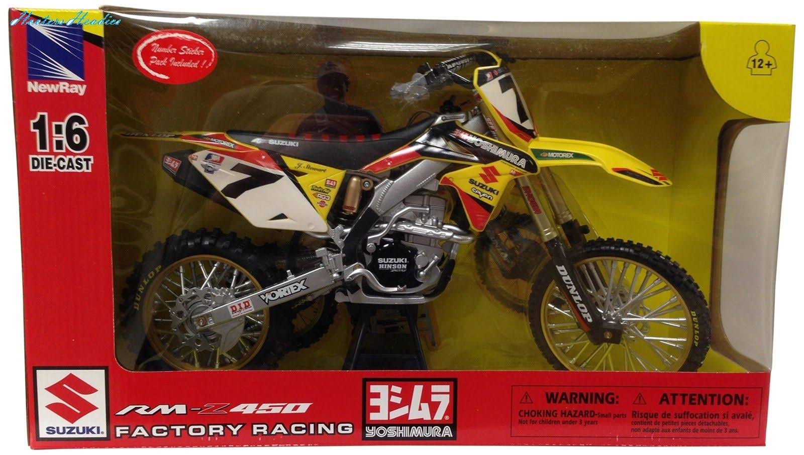 New Ray Yoshimura Factory Suzuki RM-Z450 James Stewart 1:6 Scale