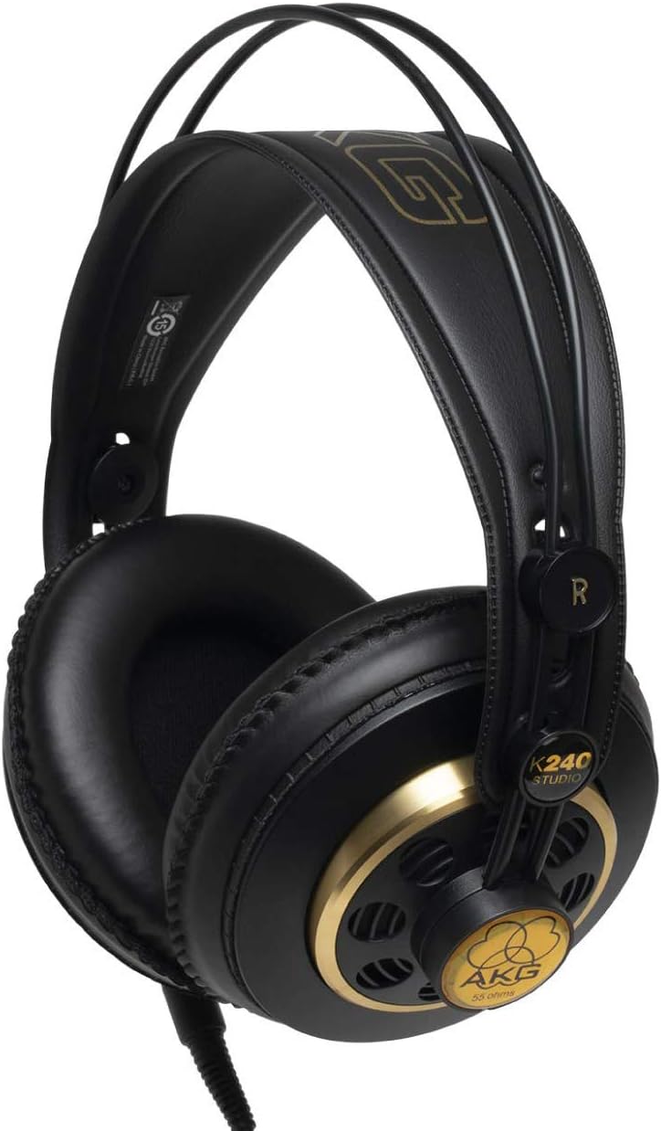 AKG Pro Audio K240 STUDIO Over-Ear, Semi-Open, Professional Studio Headphones Pack of 2