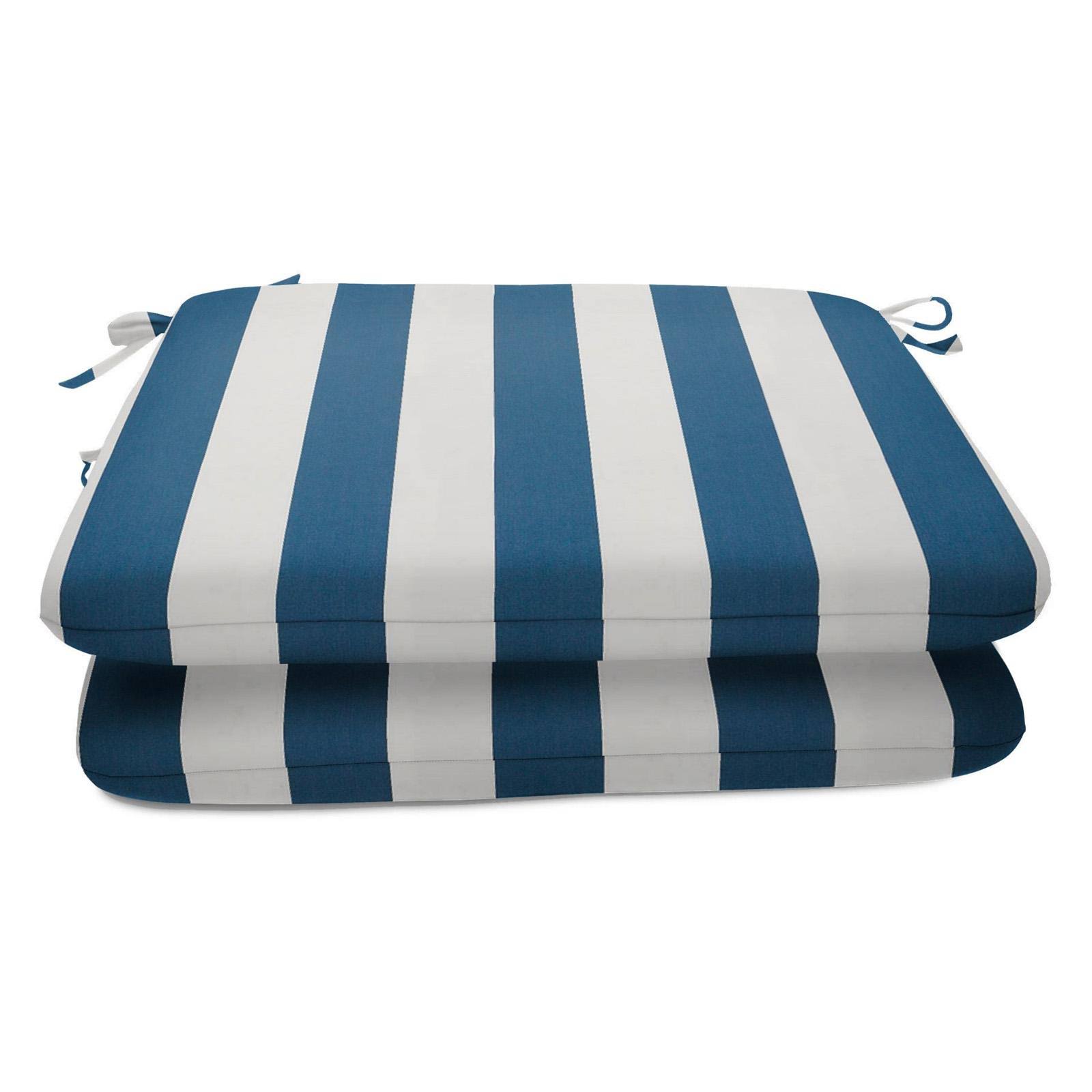 Sunbrella 20 inch x 20 inch Seat Pad 2 Pack - Maxim Regatta