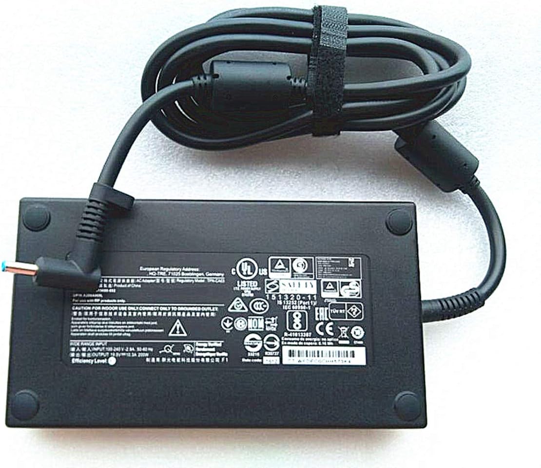 New 19.5V 10.3A 200W AC Adapter Compatible HP ZBook 17 G3 17 G4 TPN-CA03 815680-002 835888-001 Laptop Charger, Power Supply Connector 4.5mm x 3.0mm Pack of 2