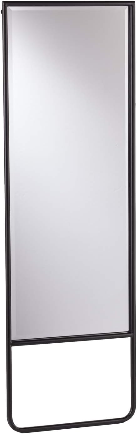 SEI Furniture Holly & Martin Lewis Leaning Mirror - Modern Style - Black