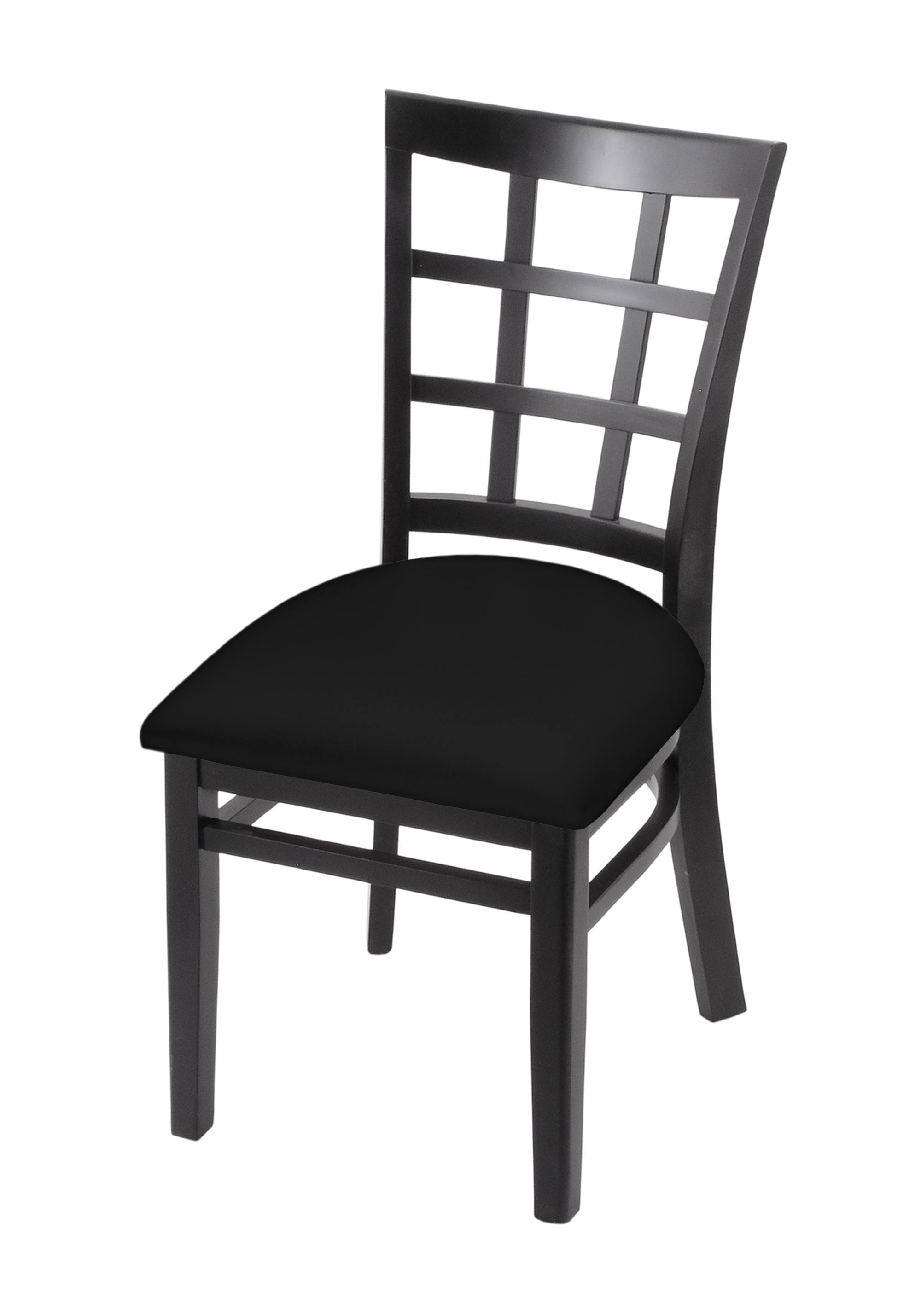 Holland Bar Stool 3130 18x22 Chair with Black Finish, Black Vinyl Seat 313018BlkBlkVinyl