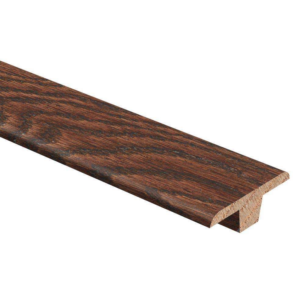 Zamma Black Cherry Oak 3/8 in. Thick x 1-3/4 in. Wide x 94 in. Length Hardwood T-Molding
