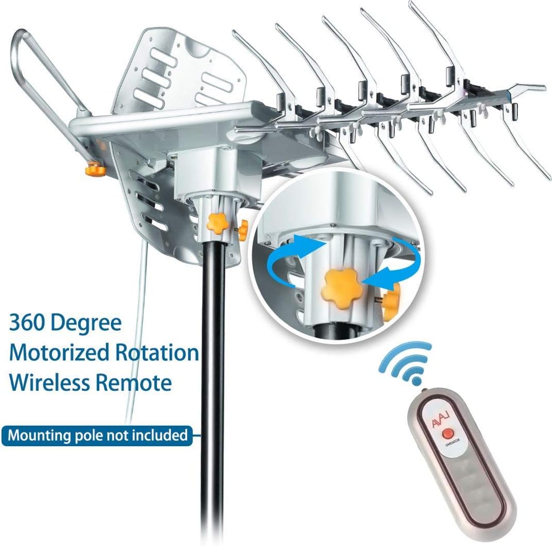 LAVA HDTV Antenna with Remote Control HD-2605 Pack of 2