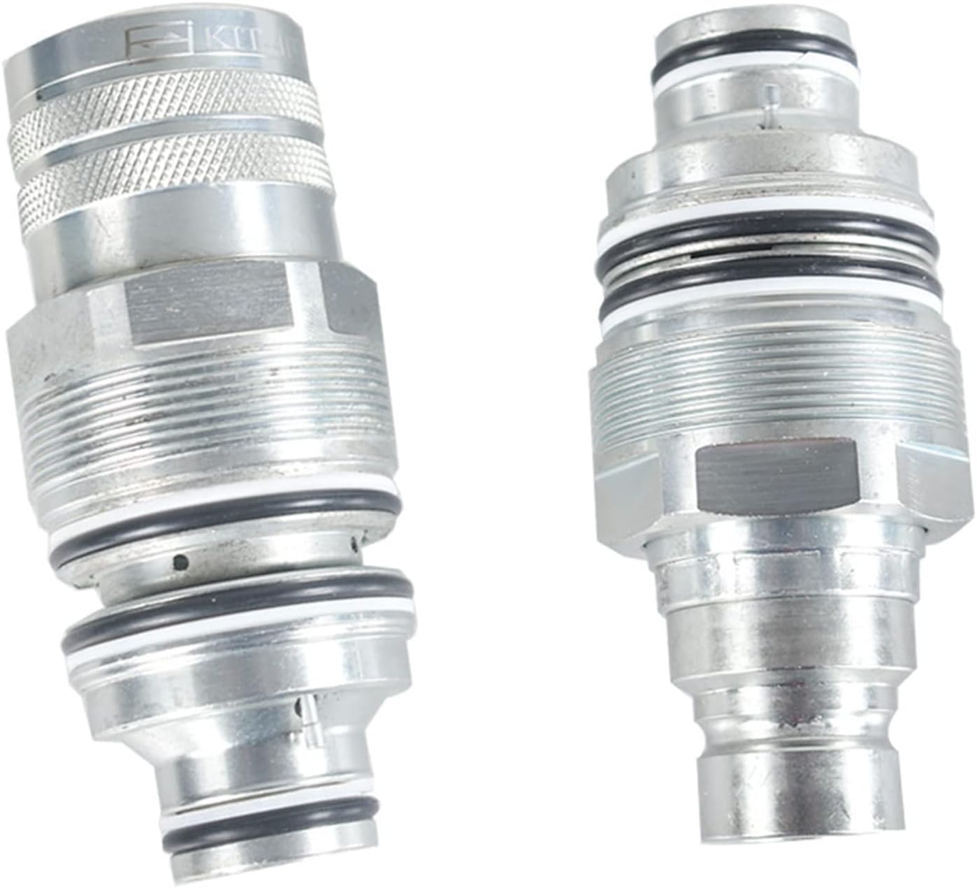 waltyotur 6679837 6680018 Male & Female Flat Face Coupler Kit Hydraulic Quick Connect Coupler Thread for Bobcat S130 S150 S160 S175 S185 S205 S220 S250 S300 S330 S450 S510 S530 T140 T180 T190 Pack of 2