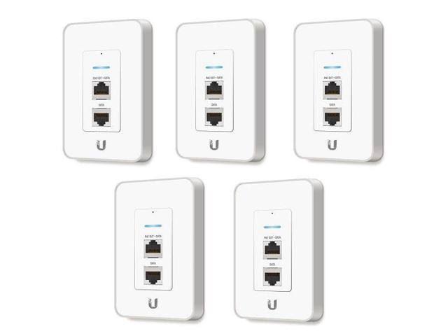 Ubiquiti Unifi UAP-IW In-wall PoE Access Point - 2.4 GHz - 150 Mbps - Wi-Fi - 5 Pack