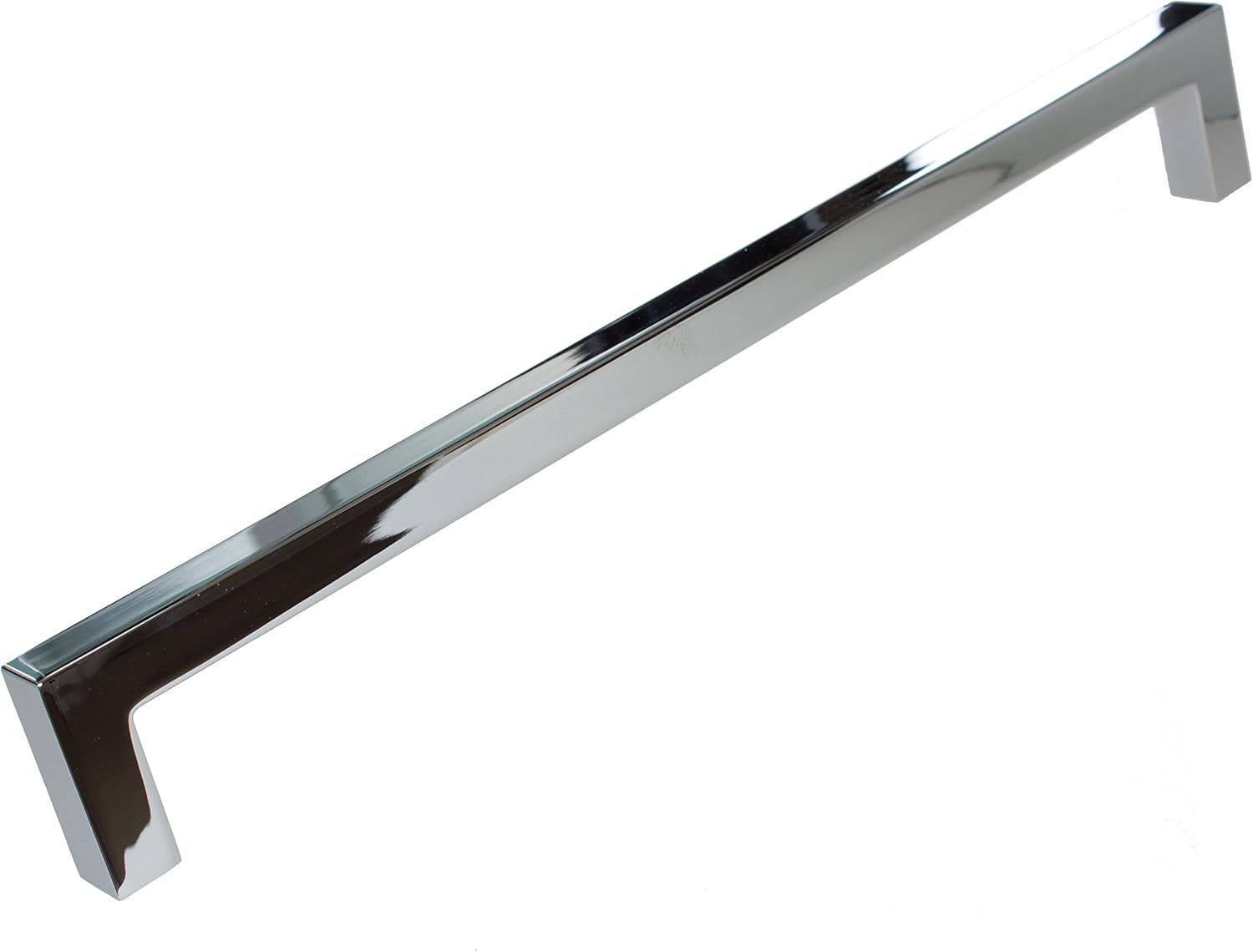 GlideRite Hardware 8.75 inch CC 21683-224-PC-10 Solid Square Slim Cabinet Bar Pulls, 10 Pack, 8.75