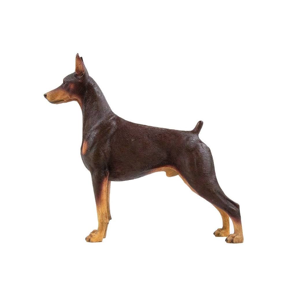 Petorama Handmade Doberman Resin Statue 1-6 in Black - 20180017003