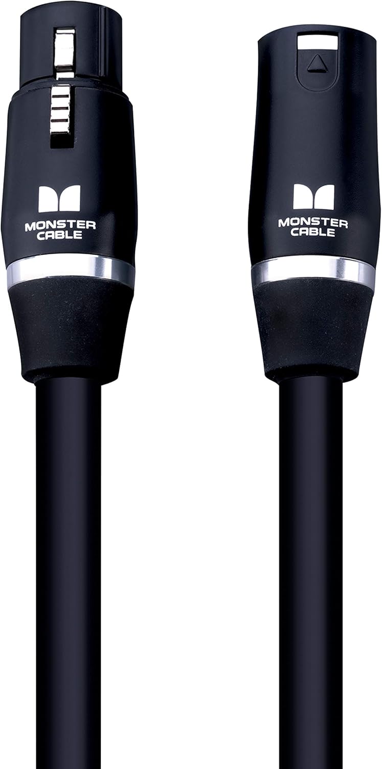Monster Prolink Studio Pro 2000 Microphone Cable: 5 ft. Cable, Gold Contact XLRs Pack of 2